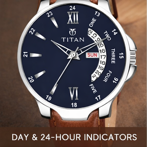⌚ Men's Analog Leather Strap Watch – Classic Style & Everyday Durability